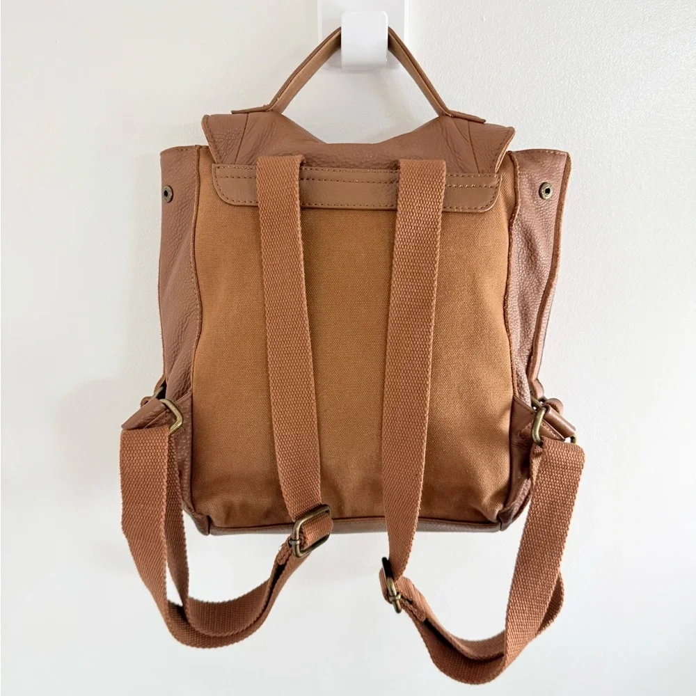 The Sak Cognac Leather Backpack